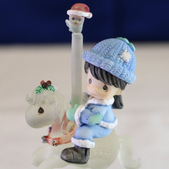 Enesco Precious Moments “Winter’s Song” Carousel Horse Figurine - Picture 1 of 7